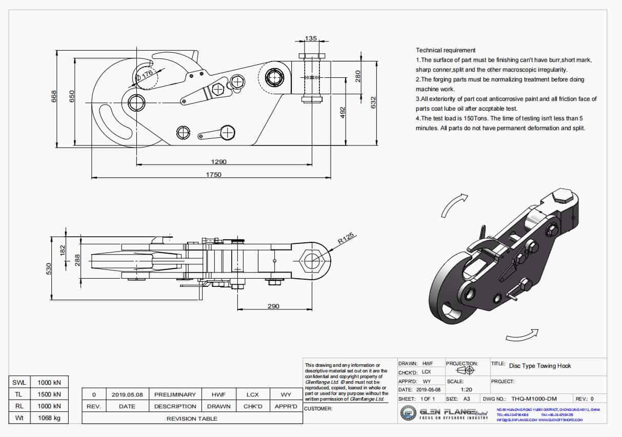 How to ensure SWL for disc type towing hook - Glen Engineering